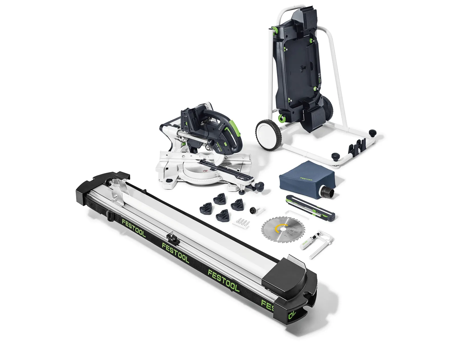 Ferăstrău circular staţionar cu sanie de glisare cu acumulator KAPEX KSC 60 EB-Basic-Set-UG