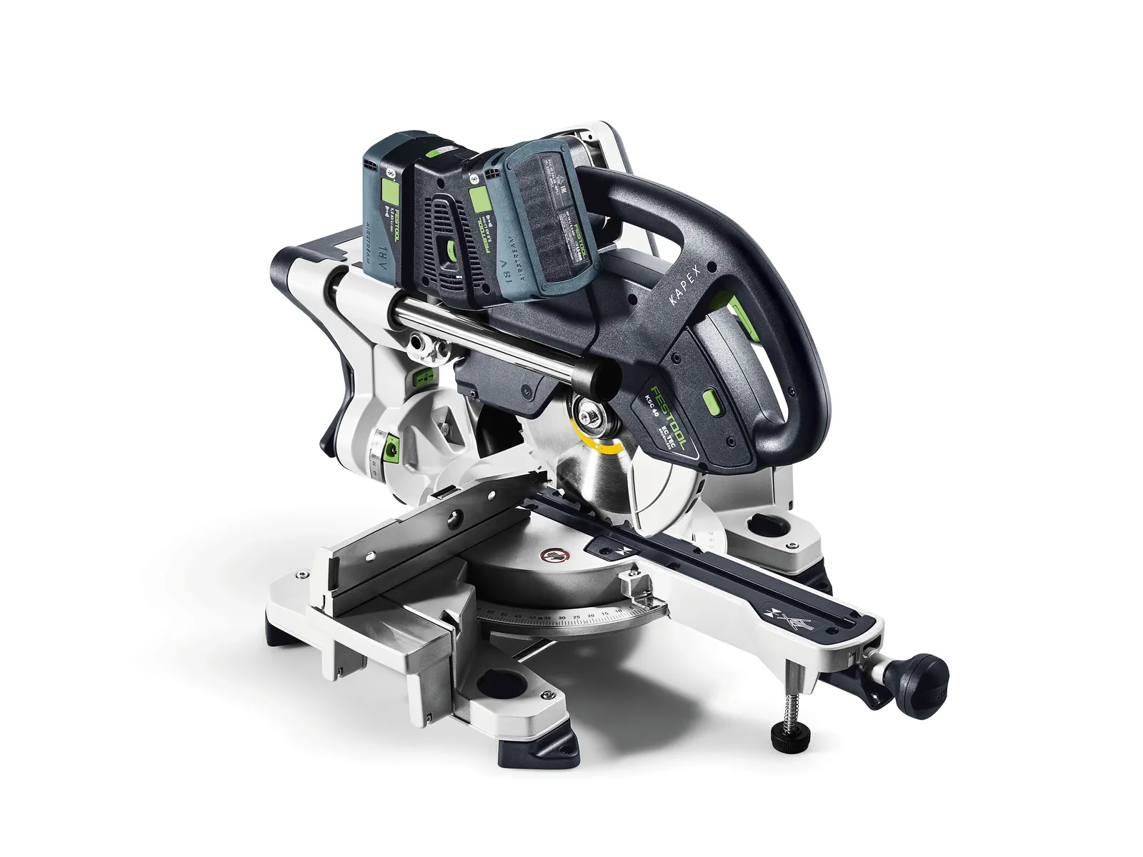 Ferăstrău circular staţionar cu sanie de glisare cu acumulator KAPEX KSC 60 EB-Basic-Set-UG